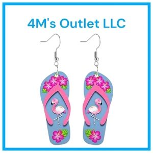 Flamingo Flip Flop Earrings